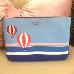 Kate spade Hot Air Ballon Clutch Large NWT